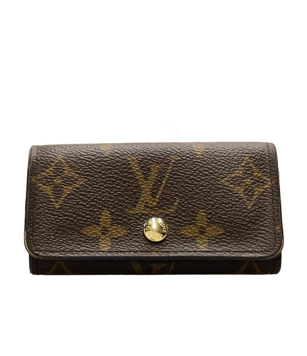 Louis Vuitton Case Multicles Wallet Monogram Canvas Leather Brown